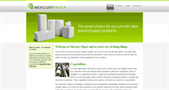 Desktop Screenshot of mercurypaper.com